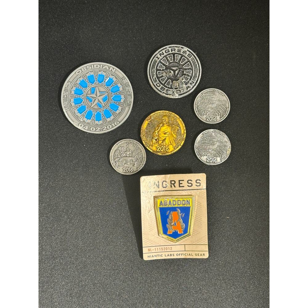 Niantic Labs Ingress 2016 Challenge Coin, Coins & Pin Lot
